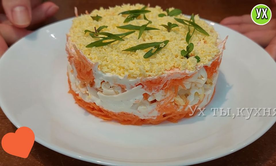 Легкий и аппетитный новогодний салат из трех простых ингредиентов