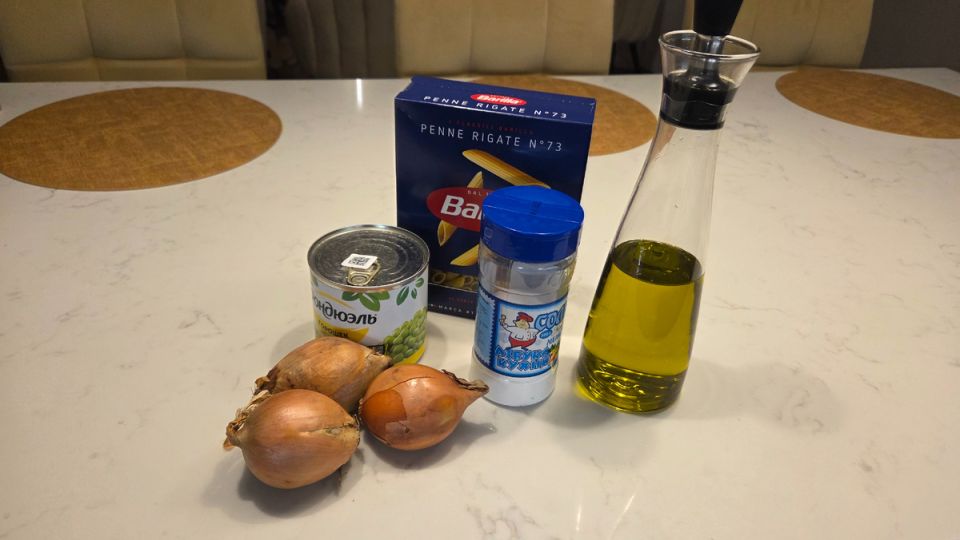 Паста Пенне с зелёным горошком: простое и приятное блюдо на каждый день