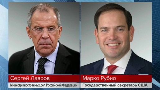 МИД России сообщил о телефонном разговоре между главой внешнеполитического ведомства Сергеем Лавровым и госсекретарем США Марко Рубио