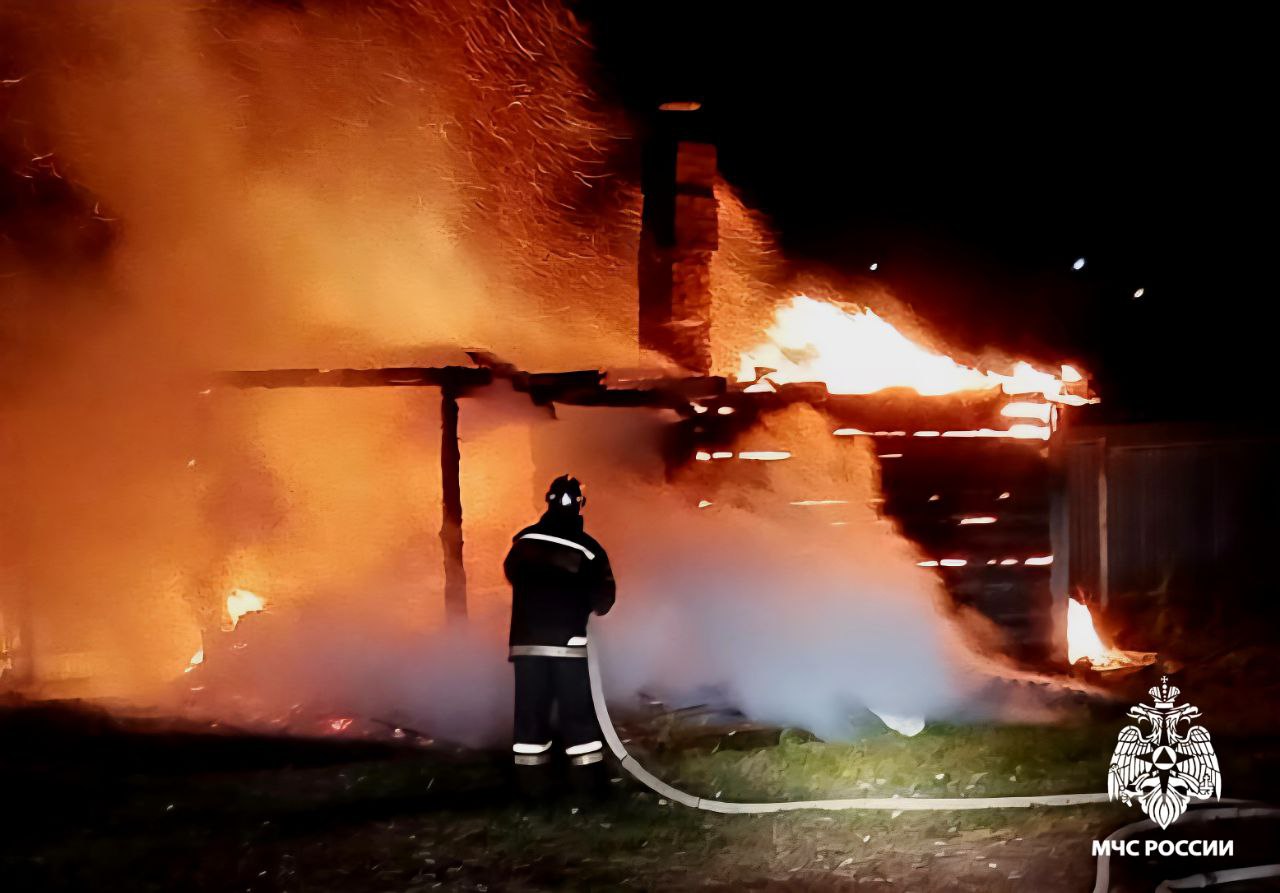 Снова пожар произошел из-за неисправности печи