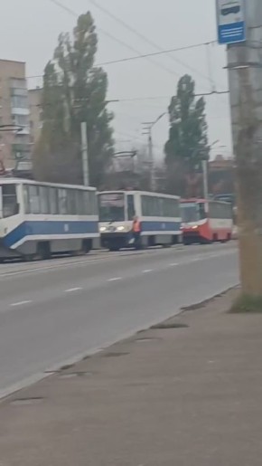 Трамвайный коллапс случился сегодня в Промышленном районе областного центра