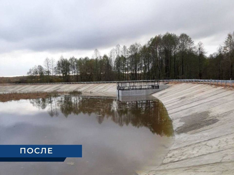 Благодаря капремонту дамбы защищены от наводнений жители деревни Болотово Смоленской области