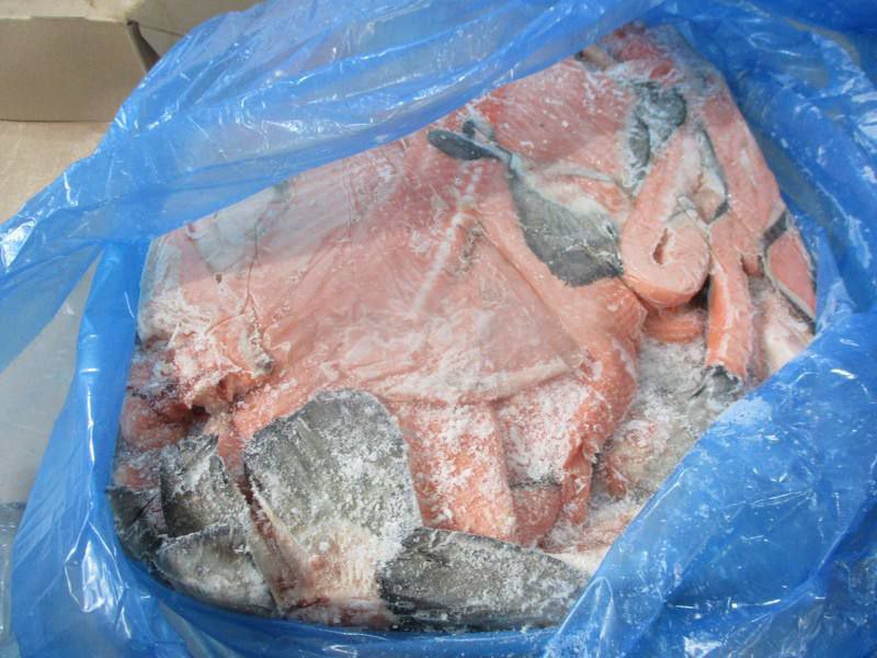 В Смоленскую область пытались провезти более 20 тонн лосося под видом цыплёнка