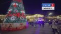 Помимо городского катка сегодня официально открылась и главная смоленская новогодняя ёлка