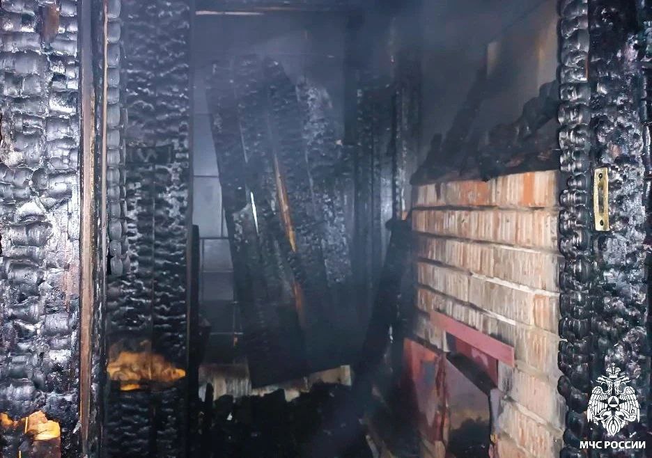 В Смоленской области пожар уничтожил баню