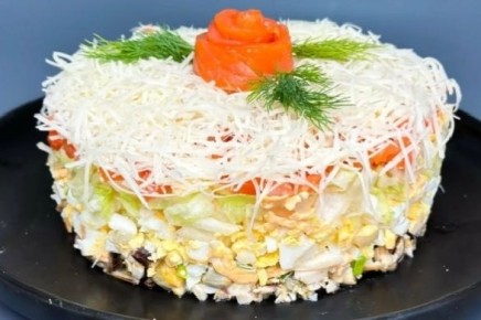 Салат «Морской бриз»: праздничный шедевр из консервированных сардин