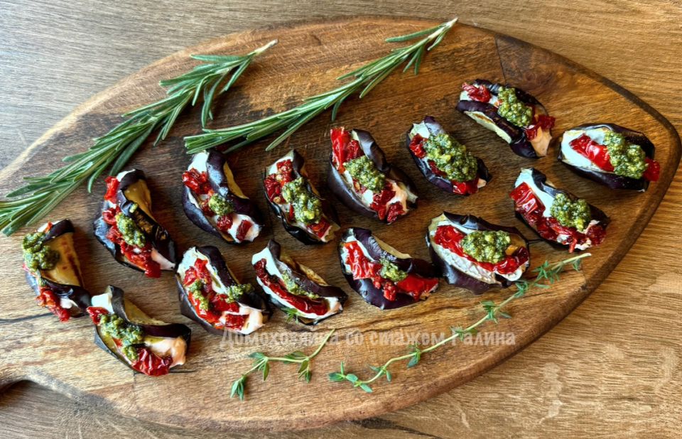 Лето в каждом укусе: закуска из баклажанов с вялеными помидорами