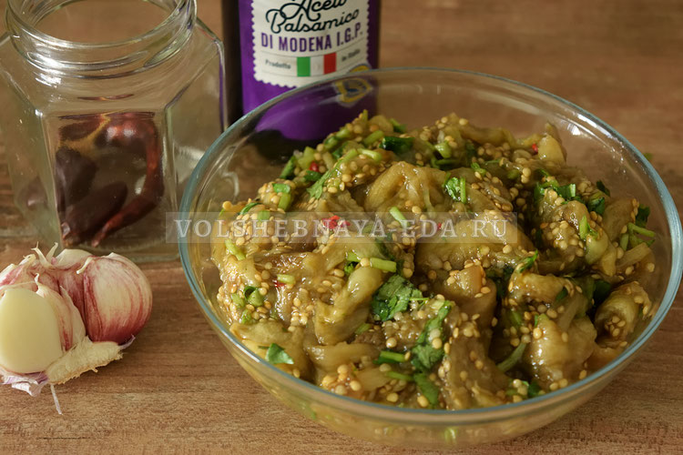 Сочная закуска из баклажанов, которую легко приготовить