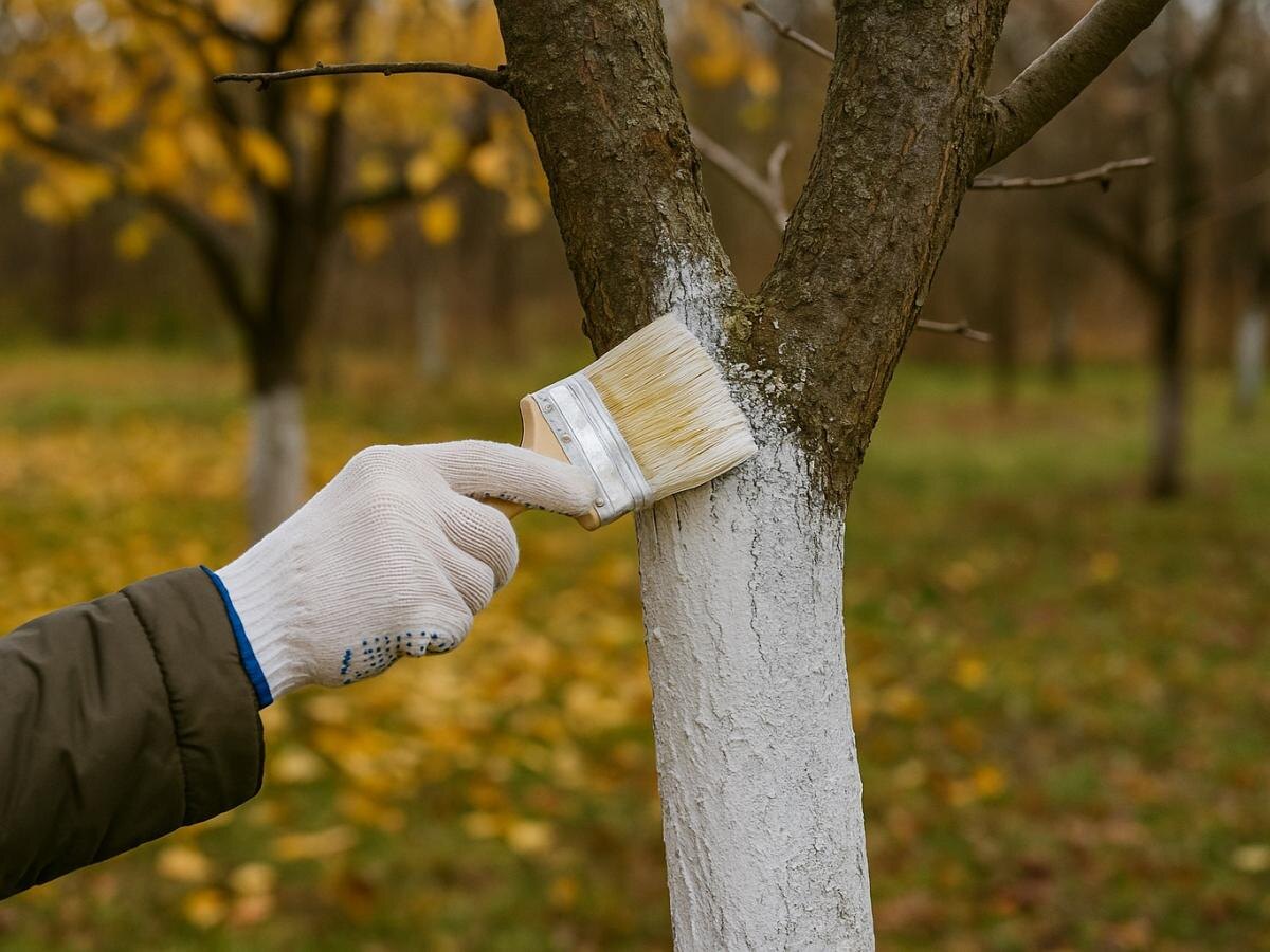 Как правильно защитить кору деревьев от зимних морозов