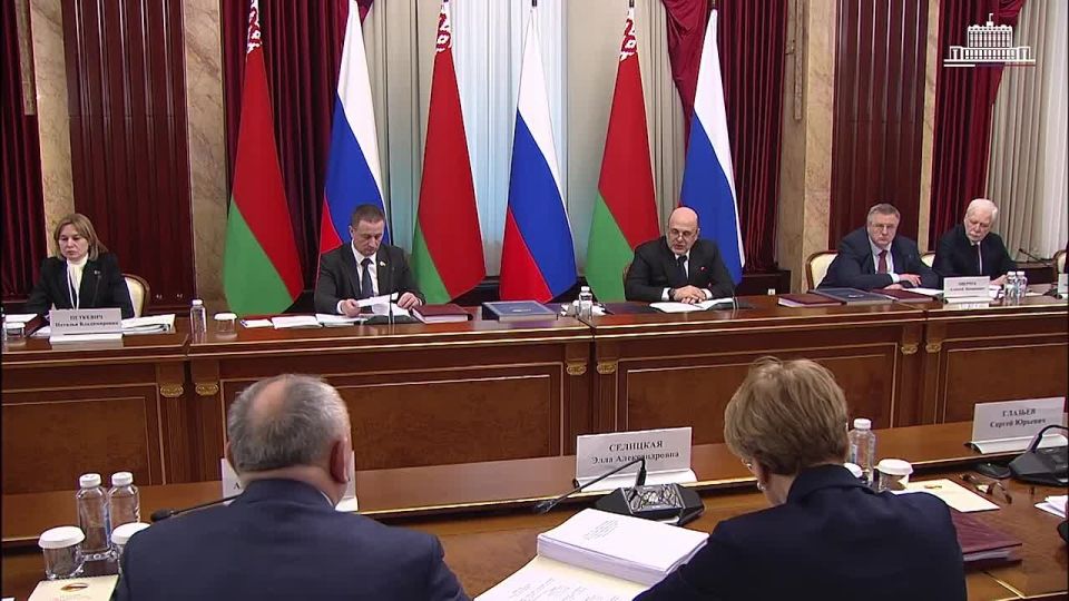 Михаил Мишустин выступил на заседании Совета министров Союзного государства России и Белоруссии