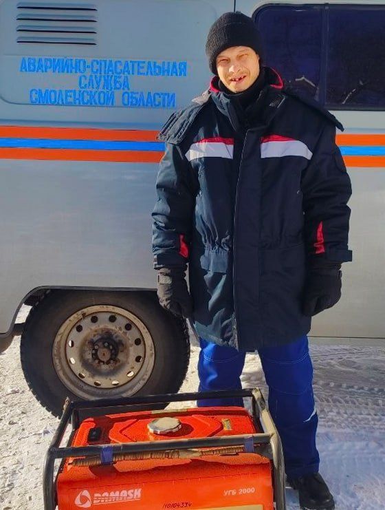 Смоленскому водителю помогли в аномальный мороз