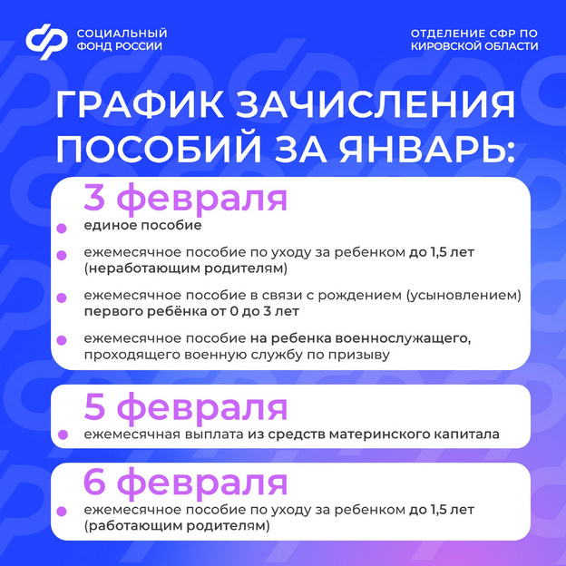 Когда придут пособия в феврале 2026 года: Узнайте подробности графика выплат