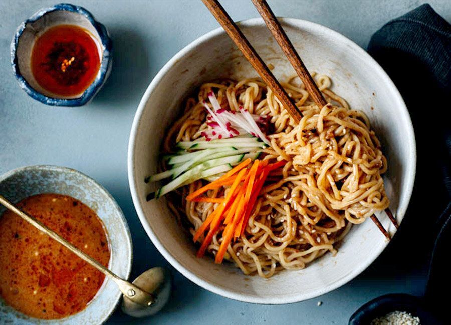 Кунжутная лапша