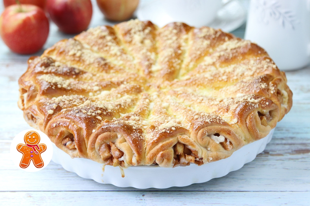 Ароматный яблочный пирог, который покорит всех
