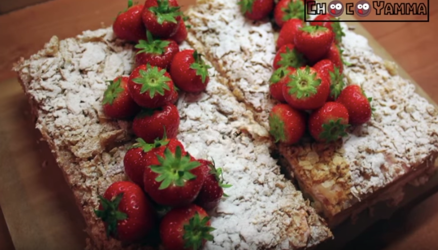 Легкий и вкусный торт, который напоминает Наполеон