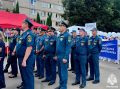 Сотрудники МЧС России присоединились к параду трудовых коллективов в честь 100-летия Починка