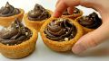 Низкоуглеводные корзиночки с шоколадным кремом