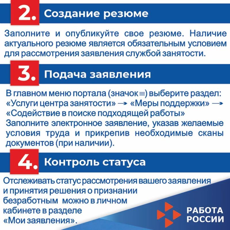 Как оформить пособие по безработице через портал «Работа в России» Как оформить пособие по безработице через портал «Работа в России»