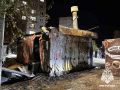 Пожар в торговом павильоне