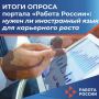 Опрос портала «Работа в России»: 63% россиян готовы с нуля выучить иностранный язык ради карьерного роста и повышения дохода
