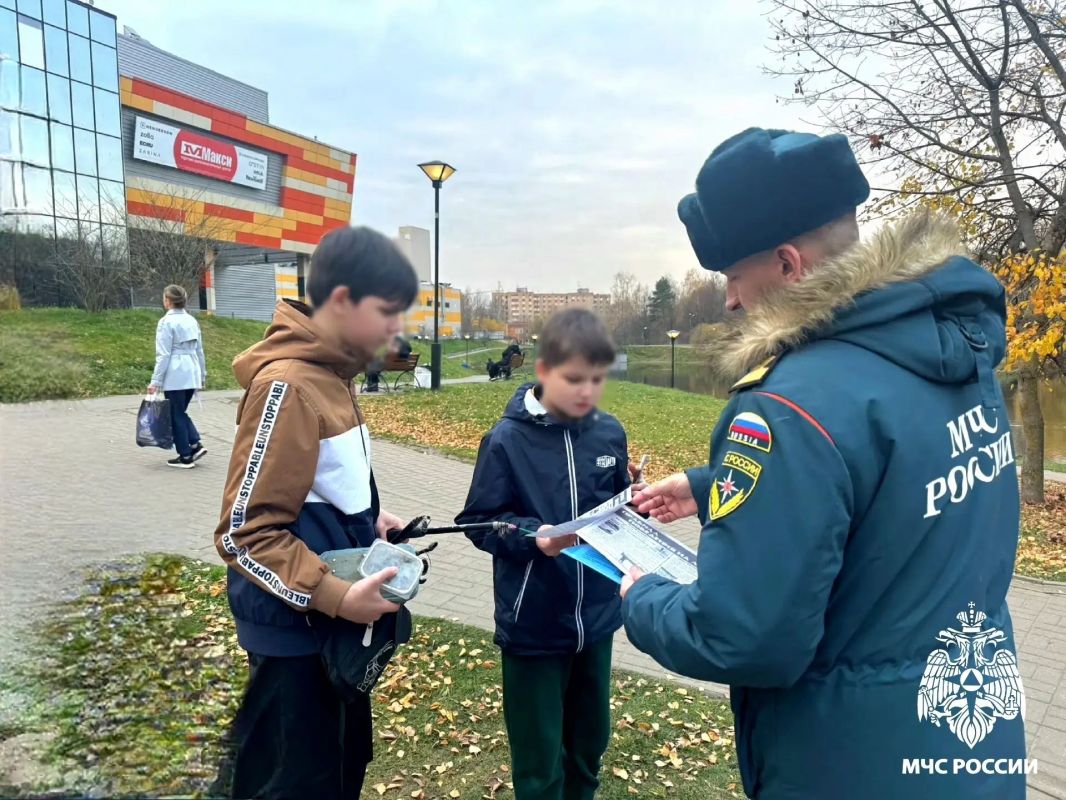 Патрулирование пруда парка "им Патрулирование пруда парка "им