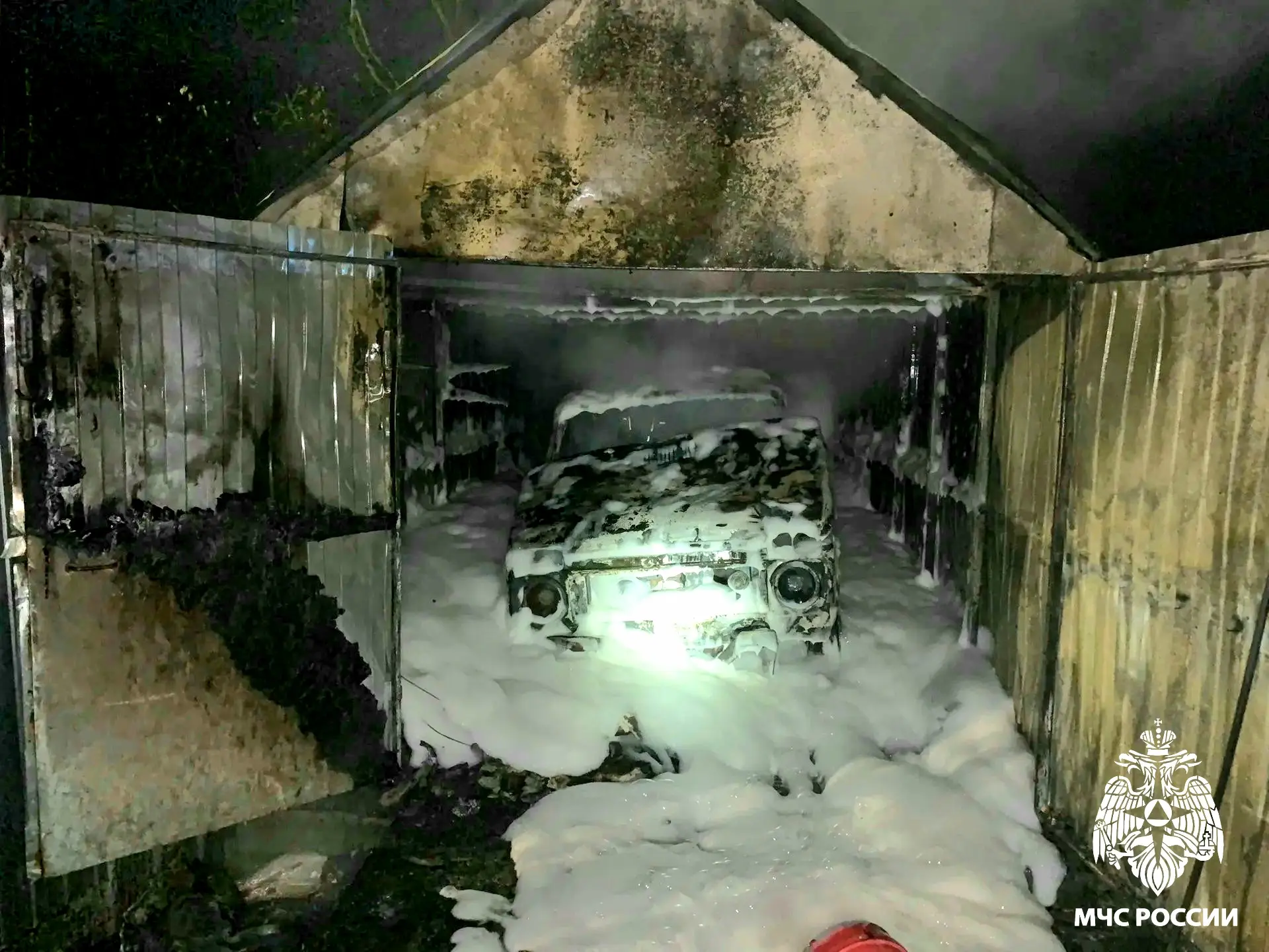 В Дорогобуже сгорела «Нива»