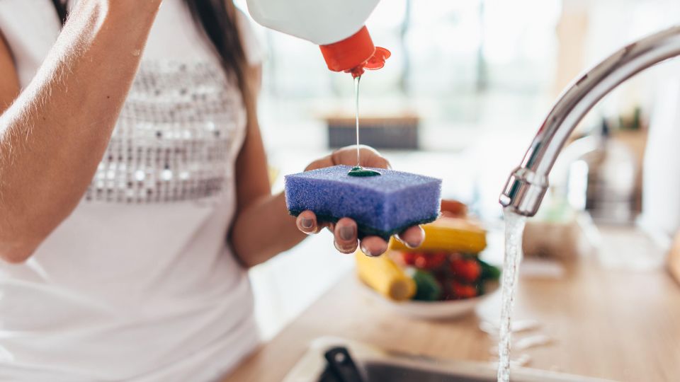 Не ради чистоты посуды: вот зачем опытные хозяйки посыпают губку с мылом солью