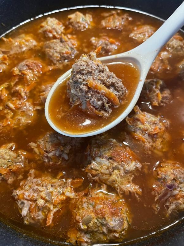 Ёжики с рисом и фаршем