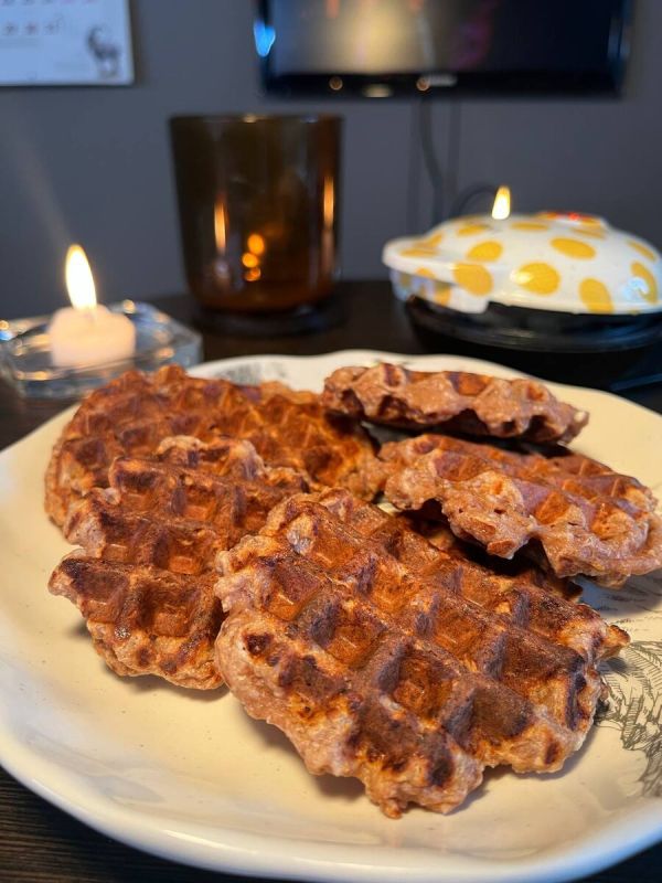 Творожные вафли с апельсинами: идеальный завтрак к выходным